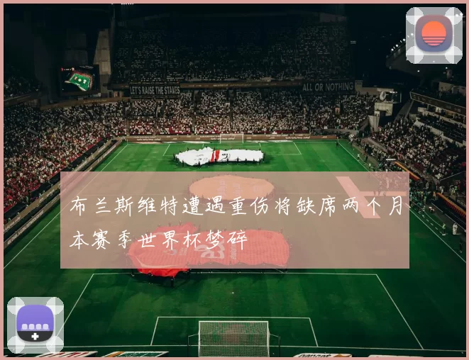 布兰斯维特遭遇重伤将缺席两个月本赛季世界杯梦碎